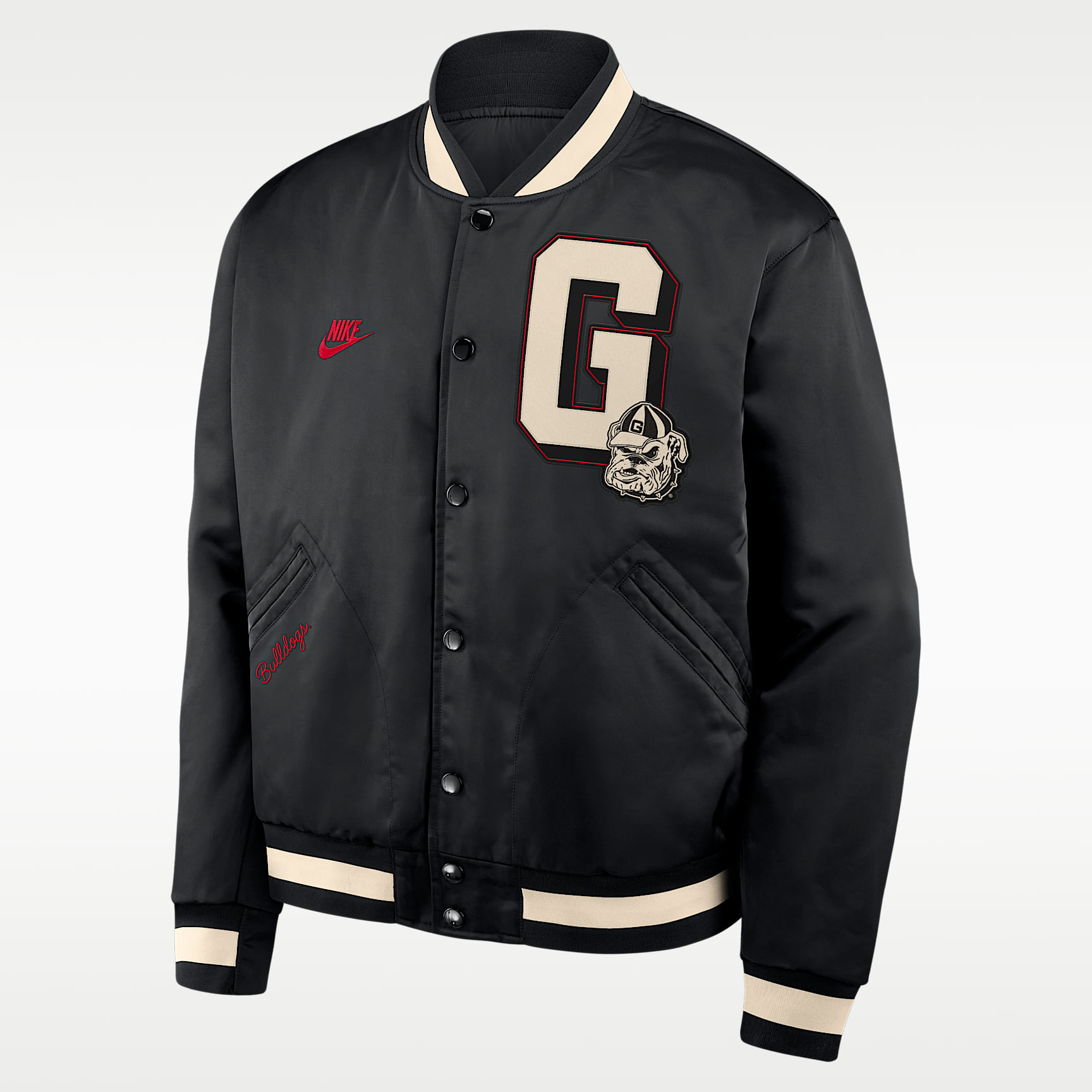 Georgia Legacy Men's Nike College Full-Snap Bomber Jacket. Nike.com
